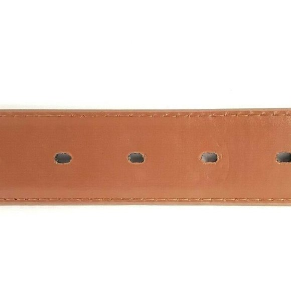 Men's Leather 1.25" Non Reversible Belt Brown Croc - Picture 11 of 11
